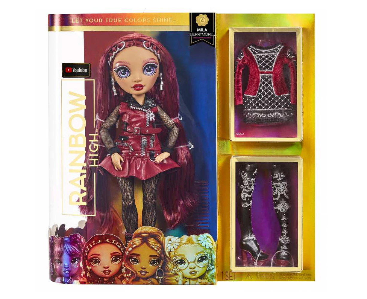 Rainbow High Series 4 Kids/Childrens Fashion Styling Dressup Doll Mila Berrymore