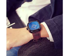 CAROTIF Men Business Mechanical Watch Fashion Automatic Mechanical Watches-Brown