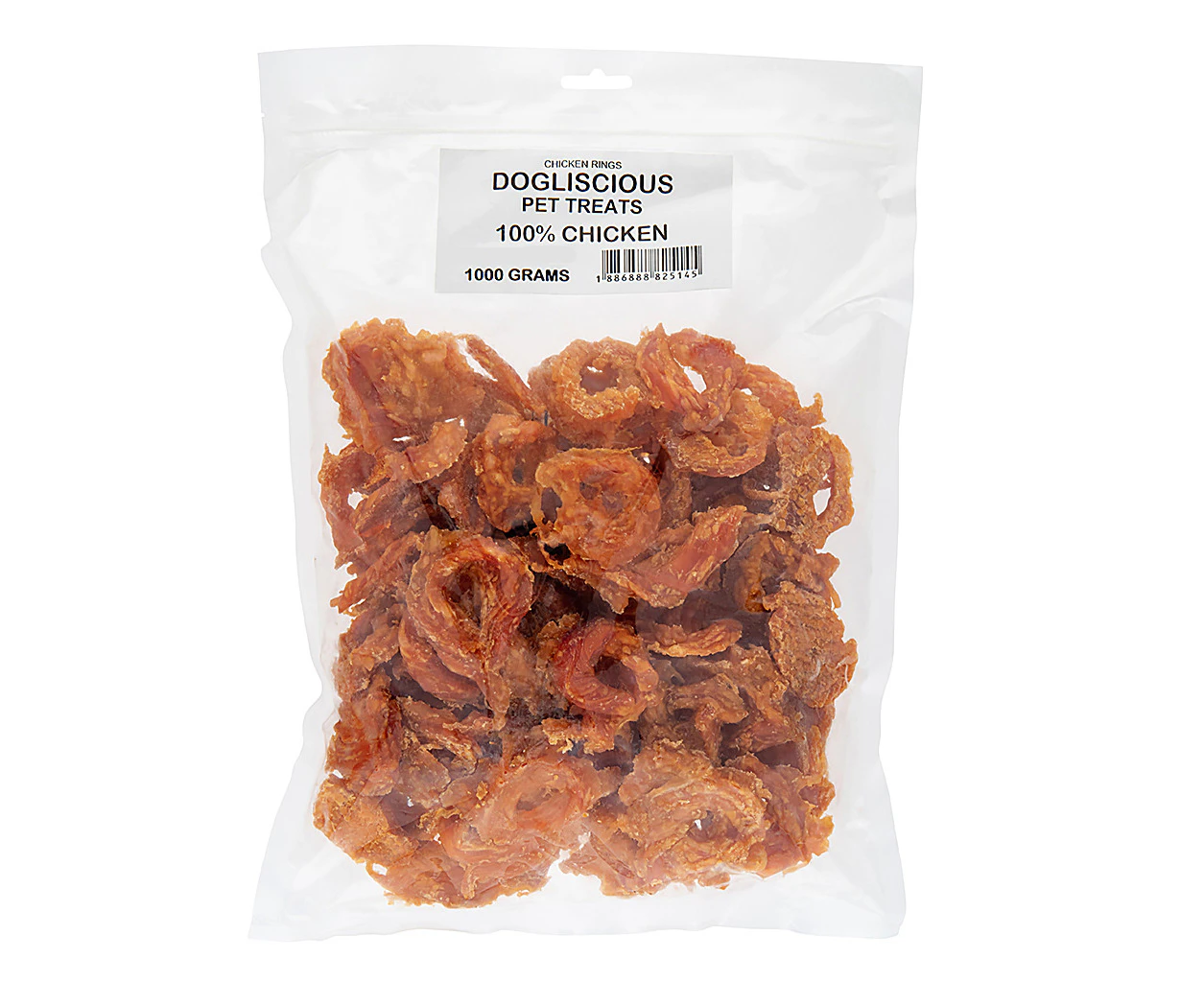 1kg Doglisious Chicken Jerky Rings