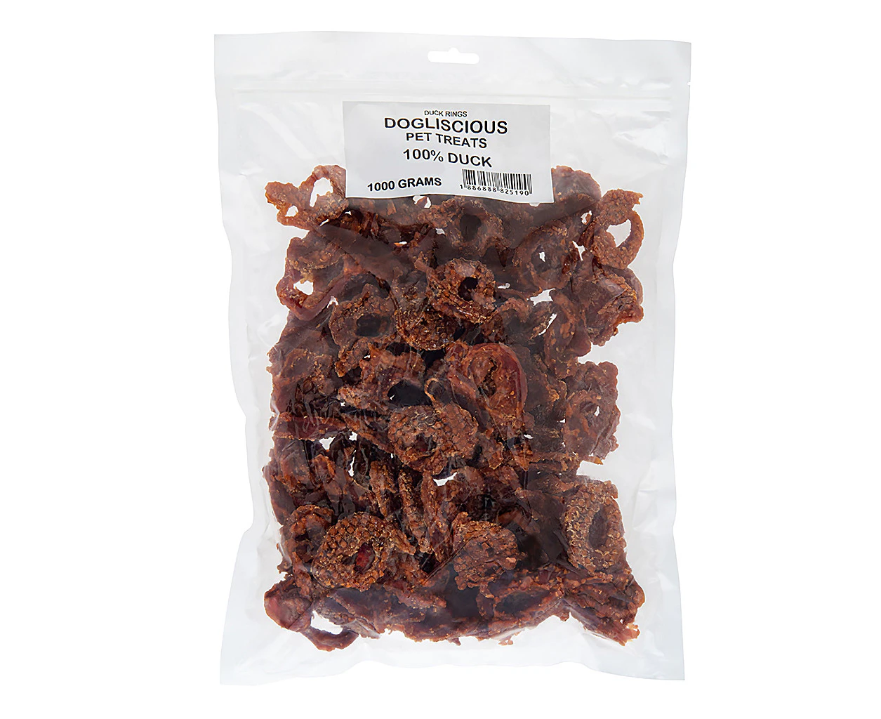 1kg Doglisious Duck Jerky Rings