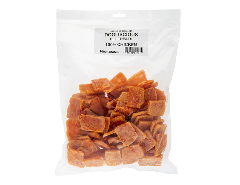 1kg Doglisious Chicken Jerky Small Fillets