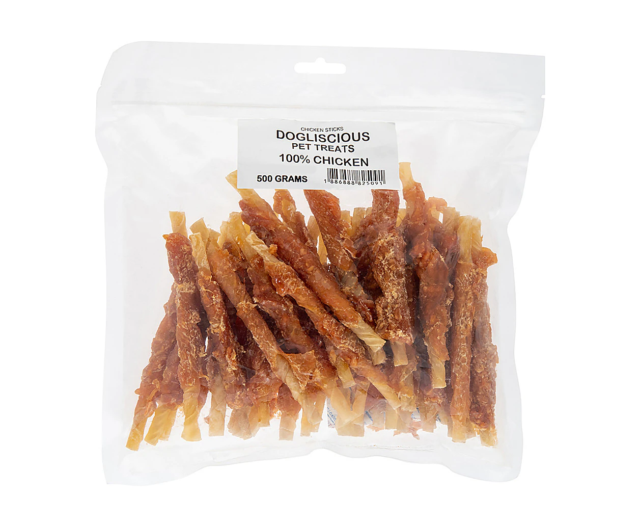 Doglisious Chicken Jerky Sticks 500g