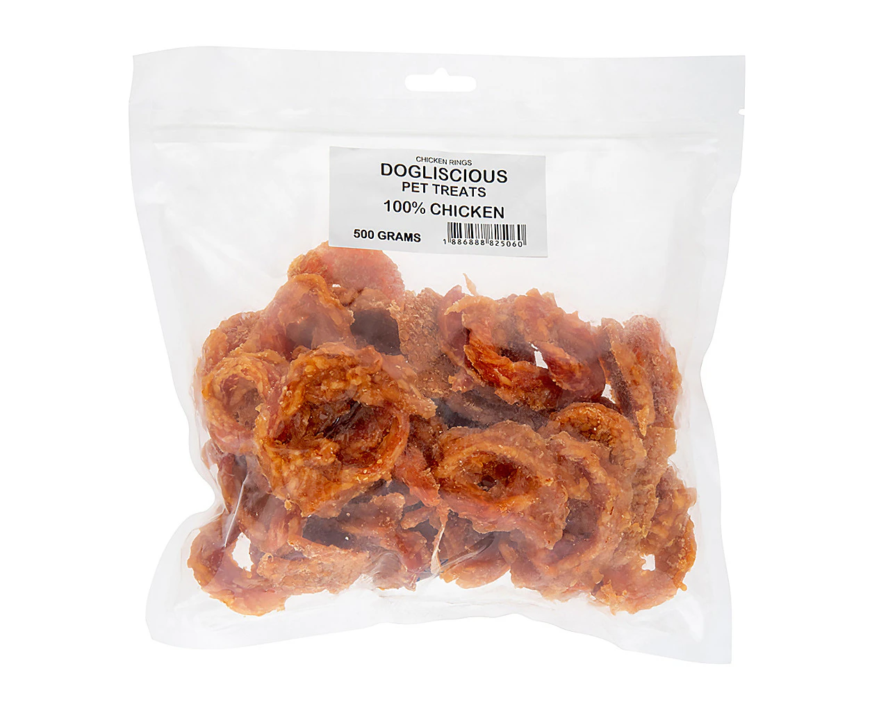 Doglisious Chicken Jerky Rings 500g