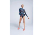 Animal Women's Nina Recycled Swimsuit Summer Water Sports Ladies Beach Wear - Orange