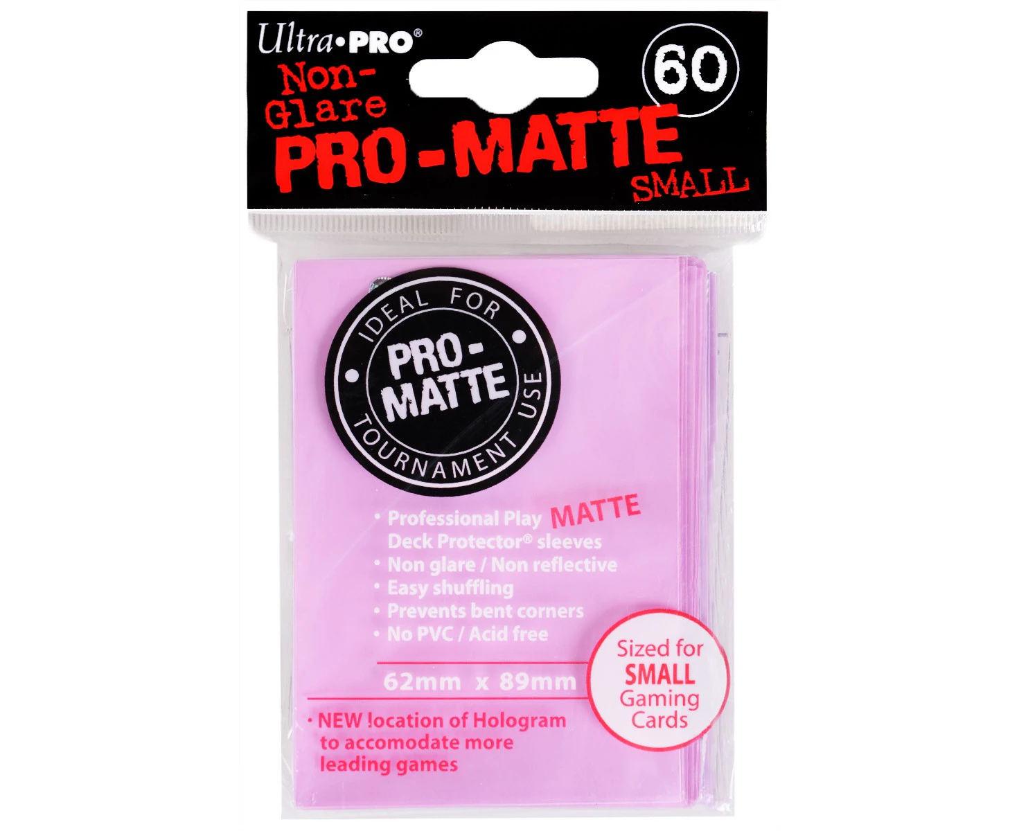 Ultra Pro: PRO-Matte 60ct Small Deck ProtectorA(R) sleeves: Pink