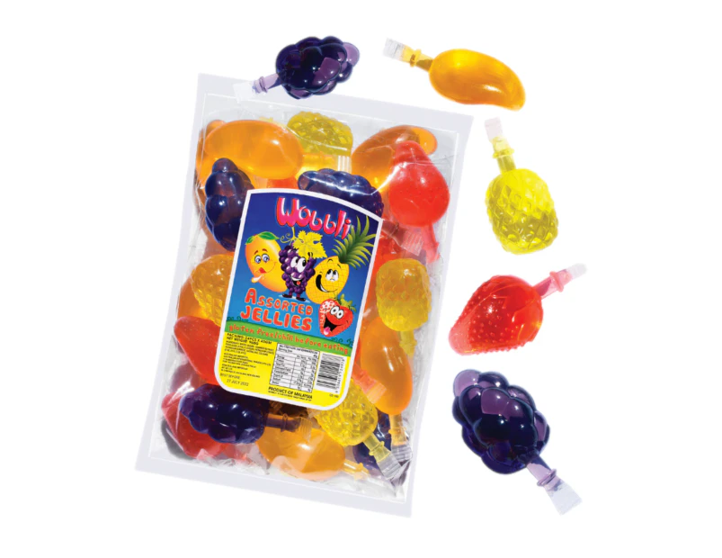 Wobbli Assorted Jelly Fruit 24 pack