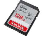 SD128ULTRA  Sandisk 128Gb Sdxc 120Mb/S