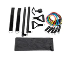 Exercise Pilates Bar Kit Resistance Bands Yoga Fitness Stretch Workout Gym