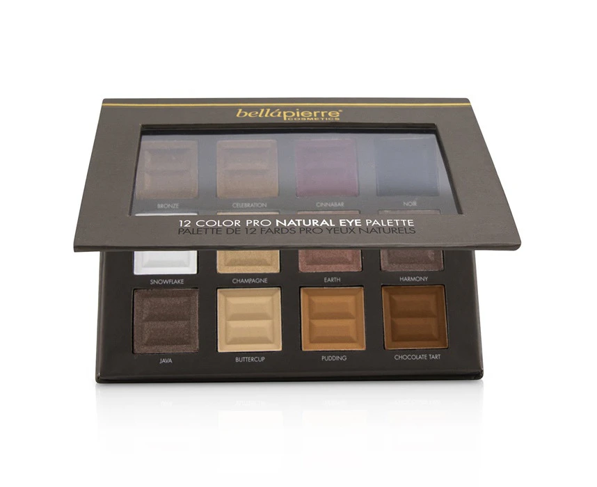 Bellapierre Cosmetics 12 Color Pro Natural Eye Palette (12x Eyeshadow) 21.3g/0.73oz