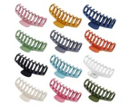 Daxstar 12 Pcs Acrylic Hair Claw Clips for Thick Hair Strong Hold Perfect for Women-A