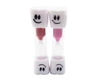 Daxstar Smile Tooth 2 Minute Sand Timer-Pink/Red