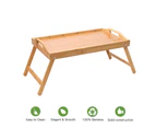 Bamboo Wooden Folding Serving Tray Wood Bed Laptop Desk Food Tea Coffee Table