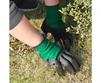 Latex Gardening Gloves With Claws- Black