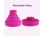 Soft Silicone Collapsible Hairdryer Diffuser Hairdressing Dryer Blower Hood-Rose Red