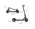 350W M365 OLED Display APP Electric Scooter e-scooter Adult - Black