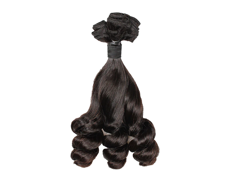 Hair Extensions Exquisite Long-lasting Soft Black Brazilian Bouncy Curly Virgin Hair Bundle for Party