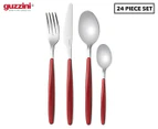 Guzzini 24-Piece My Fusion Cutlery Set - Red