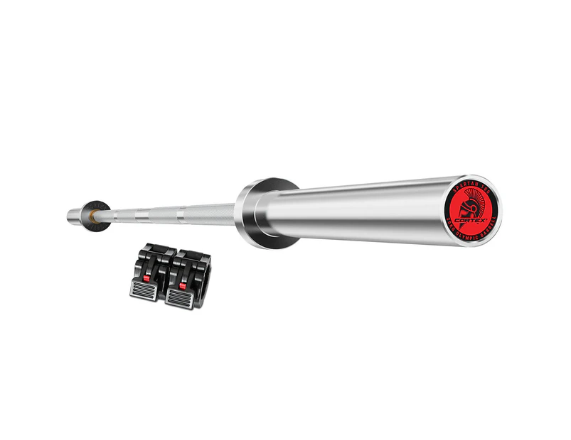 CORTEX SPARTAN100 7ft 20kg Olympic Barbell with Lockjaw Collars