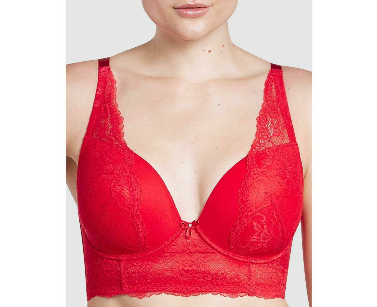 Parfait Bonded Seamless-Effect Hipster Brief In Racing Red