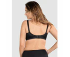 Naturana Moulded Wirefree Soft Cup Minimiser Bra in Black