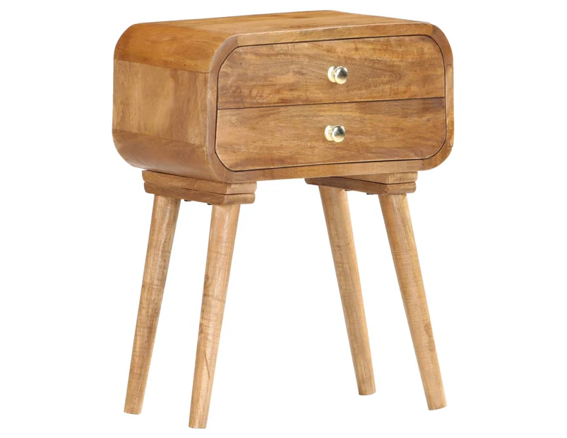 Bedside Cabinet 43X30X58 Cm Solid Mango Wood