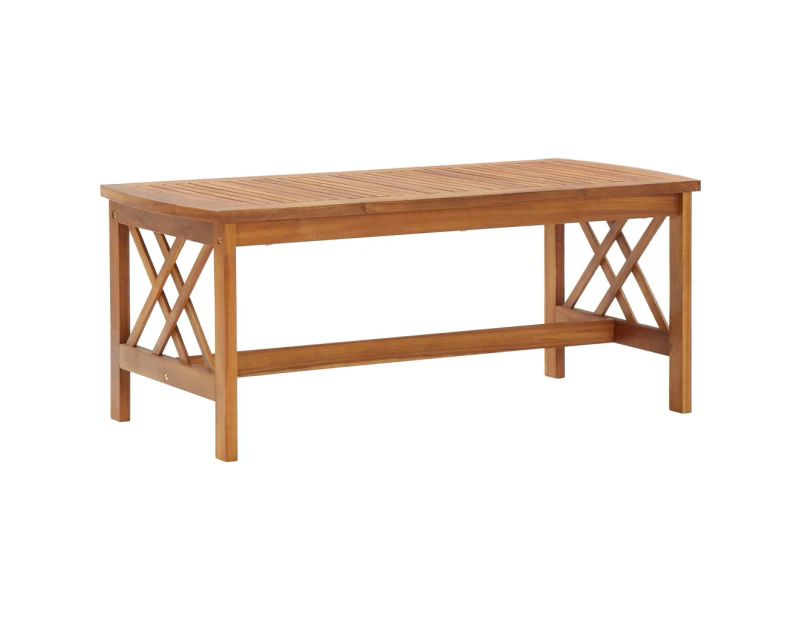 vidaXL Coffee Table 102x50x43 cm Solid Acacia Wood