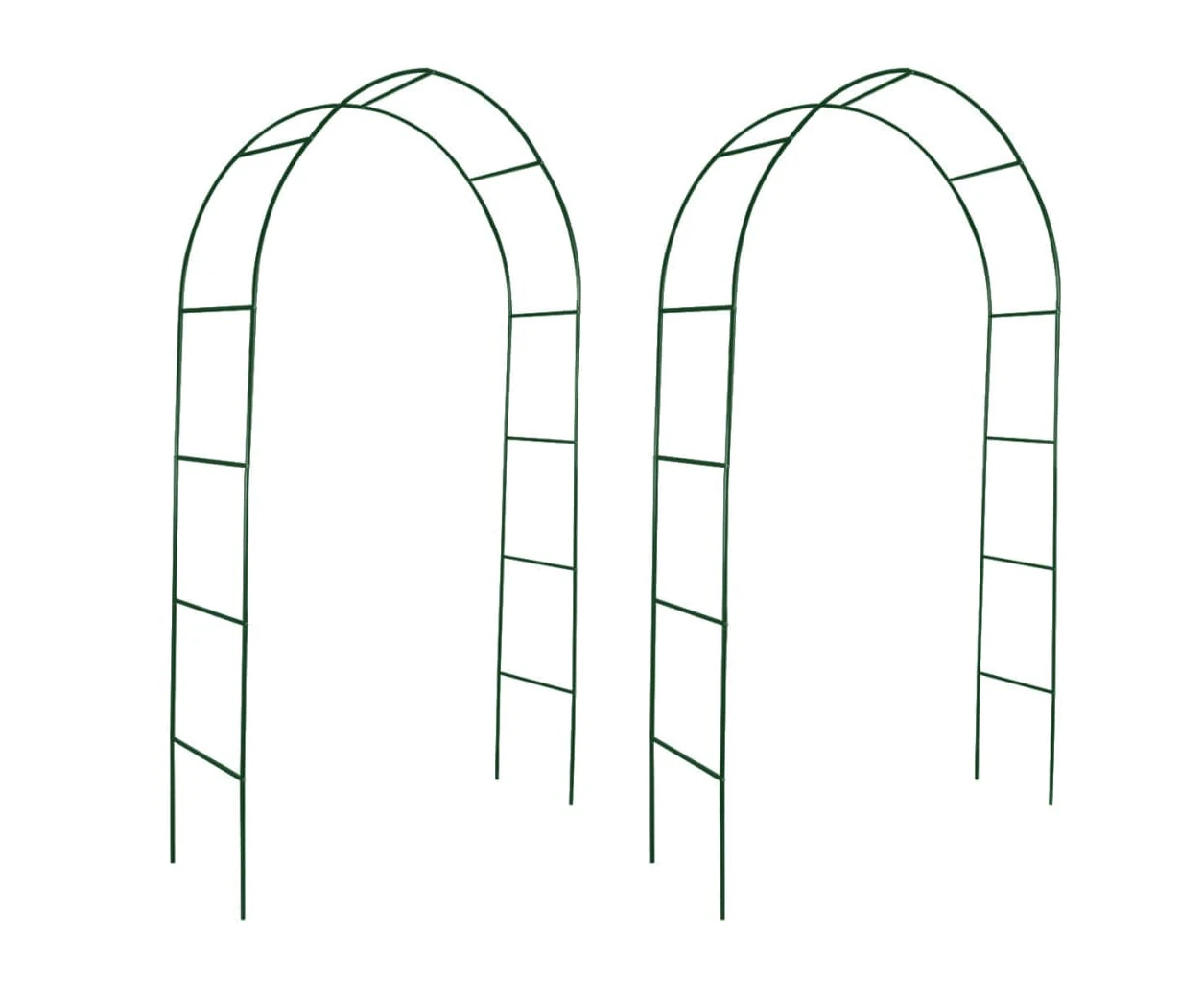 vidaXL Garden Arch 2 pcs Climbing Plants