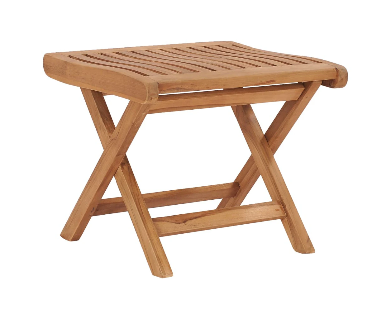 Folding Footrest 46.5x49x41.5 cm Solid Teak Wood