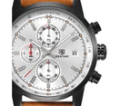 BENYAR Luxury Watch Men's Date Chronograph Military Wristwatch for Men-White