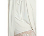 Oh!Zuza Lace Trim Robe in Ivory