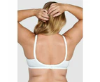 Naturana Firm Support Wirefree 100% Cotton Bra in White