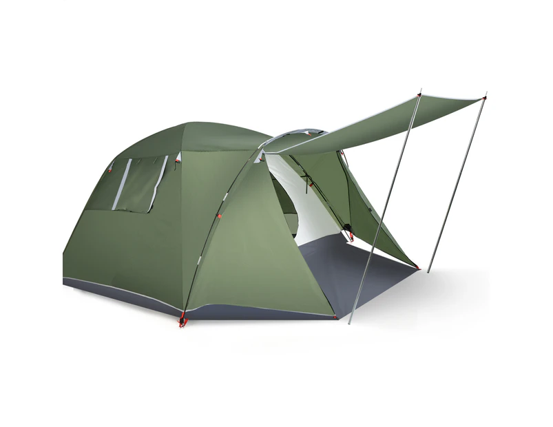 Costway Camping Tent Sun Shelter Portable Beach Gazebo 4 Person Hiking