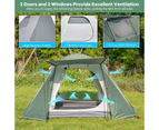 Costway Camping Tent Sun Shelter Portable Beach Gazebo 4 Person Hiking