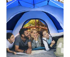 Costway 2 in 1 Pop Up Tent Instant Up 4 Person Sun Shade Shelter Beach Canopy Double Door Family Outdoor Hiking