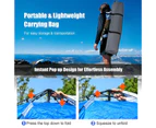 Costway 2 in 1 Pop Up Tent Instant Up 4 Person Sun Shade Shelter Beach Canopy Double Door Family Outdoor Hiking