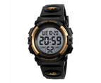 WIWU Kids Fashion Digital Watch Boys Sports Waterproof Led Watches-Gold01