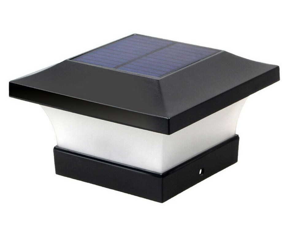 square solar powered decking lights