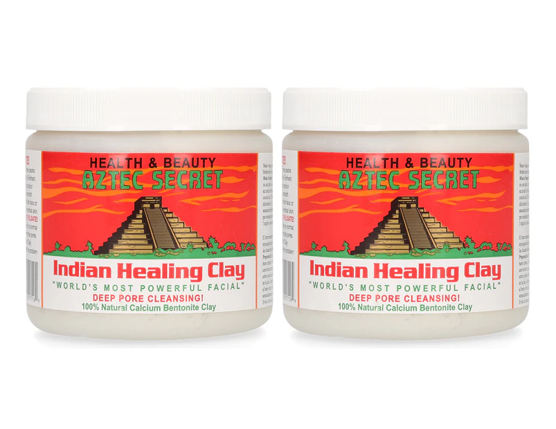 2 x Aztec Secret Indian Healing Clay 454g