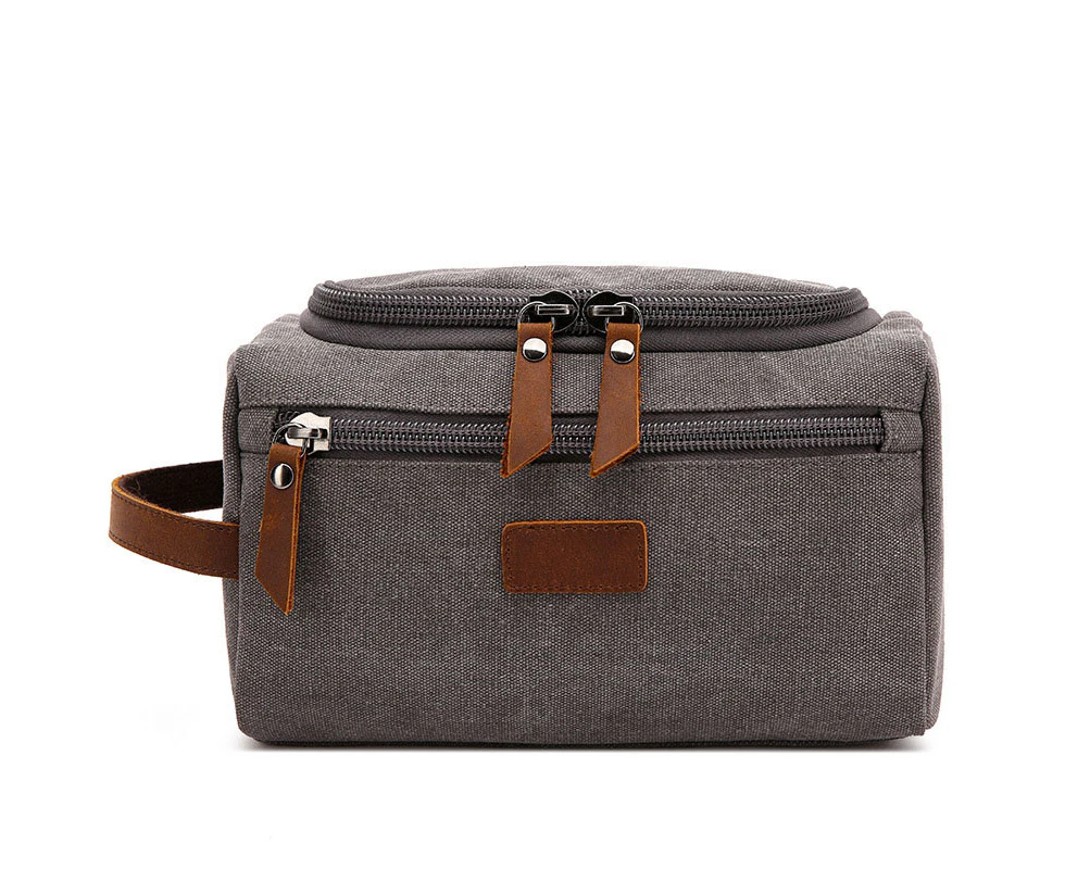 Men's Travel Shaving Toiletry Bag Travel Accessories - Grey