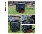 Elora Compost Bin 300L Composter Food Waste Recycling Kitchen Garden Scrap Aerated