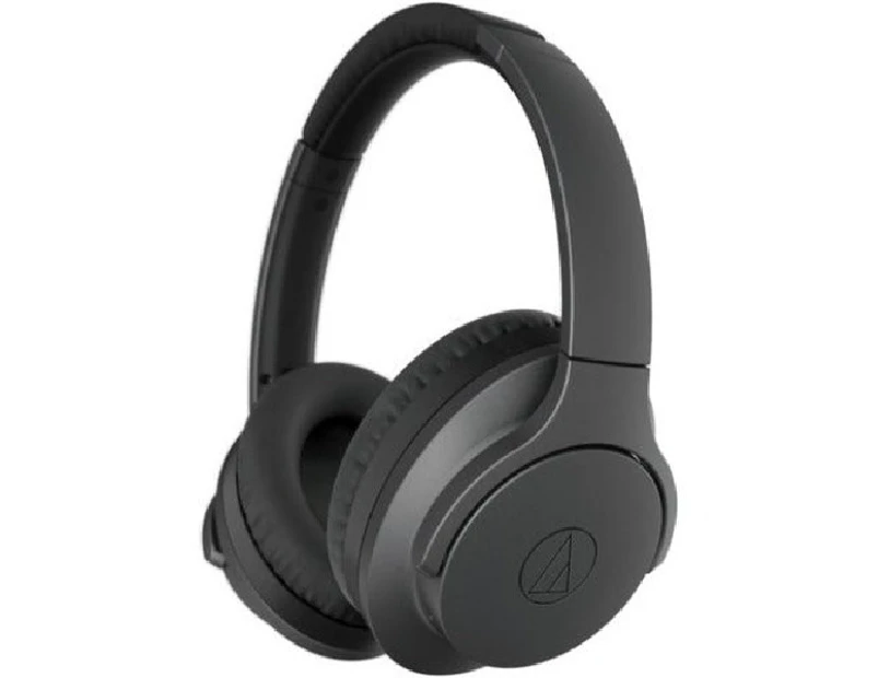 Audio technica Quietpoint Wireless Active Noise cancelling Over ear Headphones (black)