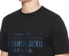 Dickies Men's Castleton Tee / T-Shirt / Tshirt - Black/Teal
