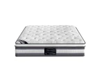 Mattress Euro Top Double Size Pocket Spring Coil with Knitted Fabric Medium Firm 34cm Thick