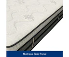 Queen Mattress in Gel Memory Foam 5 Zone Pocket Coil Deep Quilting Plush