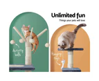 i.Pet Cat Tree 110cm Tower Scratching Post Scratcher Wood Condo House Bed Toys