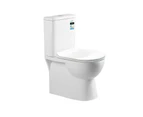 650x380x840mm Rimless Flushing White Ceramic Toilet Suite Wall Faced Bathroom Toilets Soft Seat