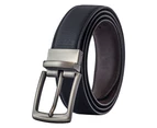The Genuine Leather Hub Crafted 2020 Reversible Mens Belt - Black