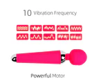 Miraco G-spot Vibrator Wand Massager 10 Speed Clitoris Stimulator Pink