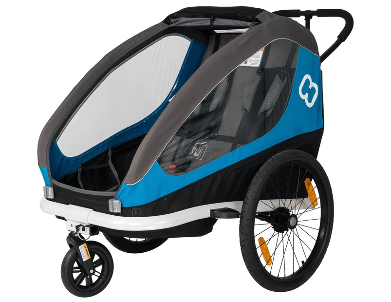 Hamax Traveller Child Bike Trailer Blue/Grey - Blue