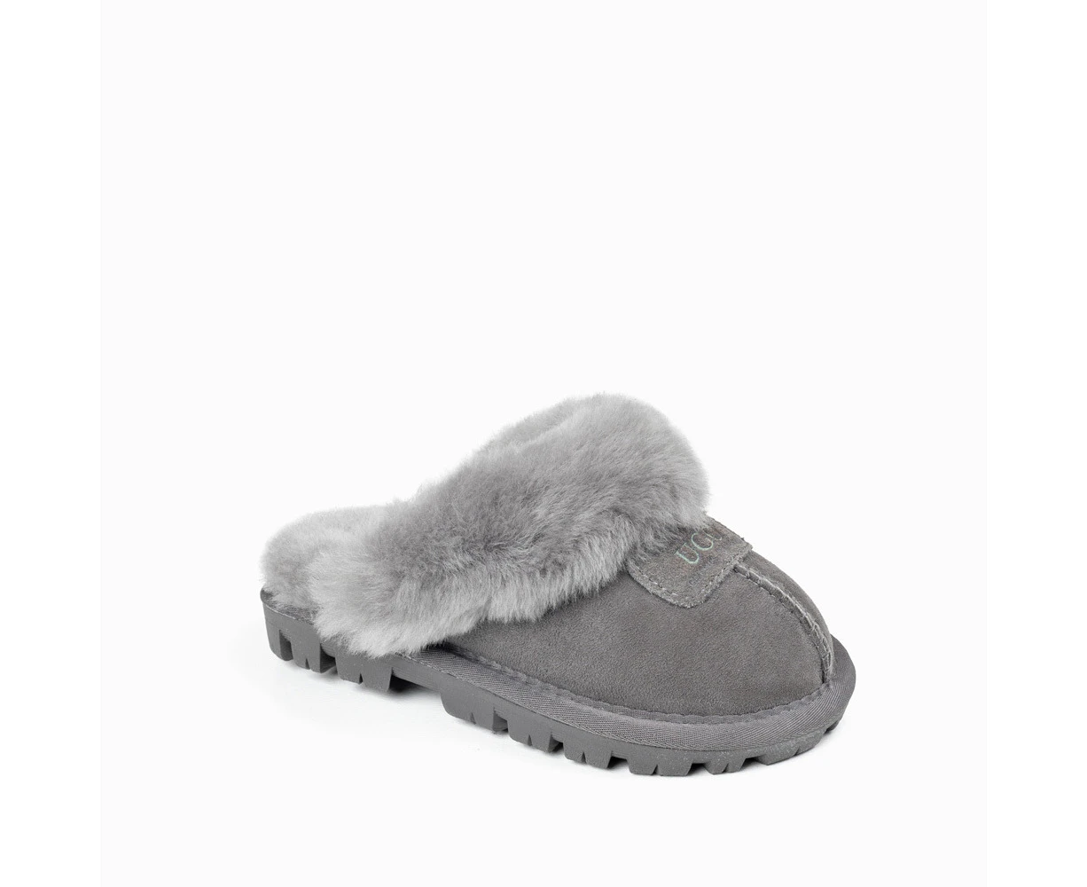 Ozwear Ugg Kids Coquette Slippers - Grey